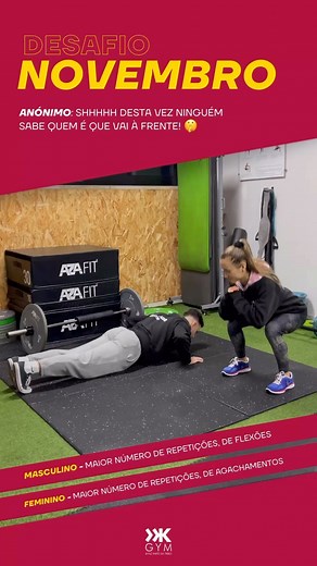 TRIBOOOO, o desafio mensal de que tanto gostam!!!! 💥 já vamos a meio do mês e já sabem, aqui no KGYM é sinónimo de um NOVO DESAFIO… Este mês , trabalhamos por género 🤣🤣🤣 para as meninas … agachamentos!!! É para os rapazes vamos lá as flexões de que tanto gostam!🏋️‍♀️💪🏾V . . . . #ginásio #kgym #desafiodomês #abdominais #tribo #caranguejeira | K Gym Ginásio