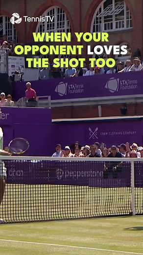 It bounced back over the net 🤯 | Tennis TV