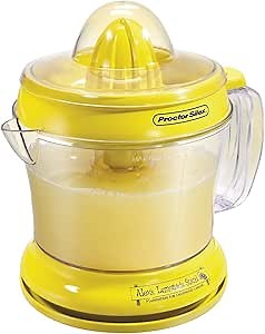 Proctor Silex Alex's Lemonade Stand Electric Citrus Juicer Machine and Squeezer, for Lemons, Limes and Oranges, 34 oz, Yellow (66331)