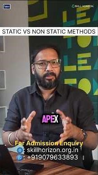 63 | Master Static vs Non - Static Methods in Programming | Sanjay Gupta | Skill Horizon