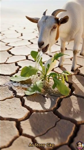 How This Goat Saved a Tree From Dying 😭 #ai #tree #save #water