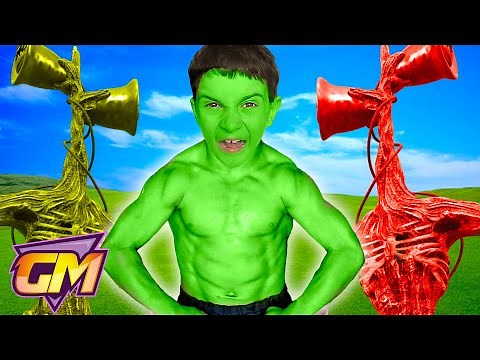 Hulk Vs Siren Head - Kids Turns Into Hulk