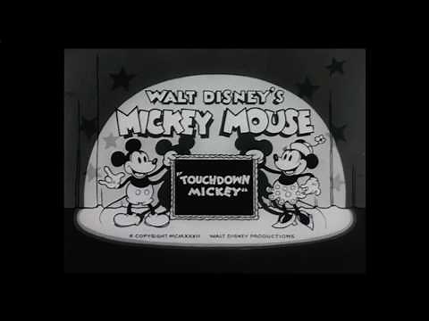 Mickey Mouse – Touchdown Mickey (1932) – 1974 Buena Vista reissue titles with intro