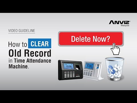 [USER GUIDE] How to clear old records on EP300C device? - Anviz Malaysia