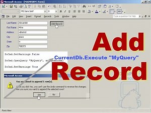 Add Record with Query – data from controls on unbound form ~ DataPig