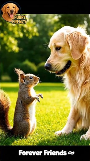 Dog & Squirrel Funny Chase Moments 🐶🐿️ | Cutest Animal Friendship Ever! ❤️ #funny #cutealert
