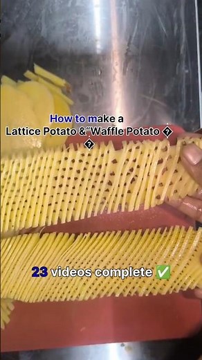 23 🔥 "How to cut Lattice Fries at home (No Machine!) 🍟"