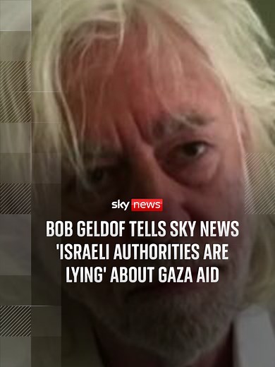Bob Geldof Speaks on Humanitarian Aid Access in Gaza