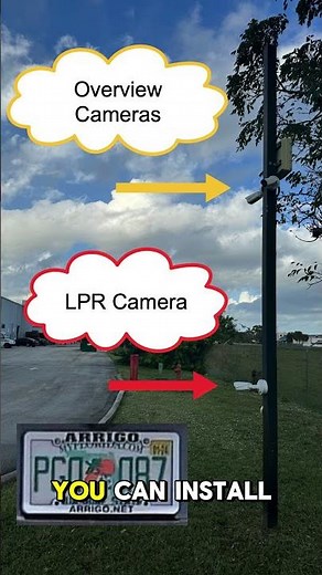 License Plate Recognition System Design with Overview Security Cameras #securitycamera #shorts