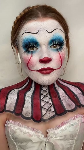 Creepy Clown Makeup Transformation Tutorial