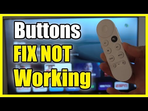 How to FIX Buttons Not Working on Remote on Chromecast with Google TV (Setup TV)