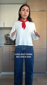 A cropped, boxy waffle crew inspired by vintage men’s thermals, made in the USA from heavy-duty cotton. | Buck Mason