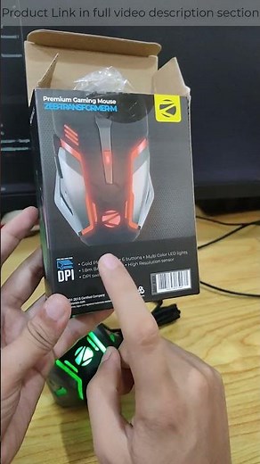 ZEBRONICS-Transformer-M with a High-Performance 6 Buttons gaming mouse unboxing review #shorts