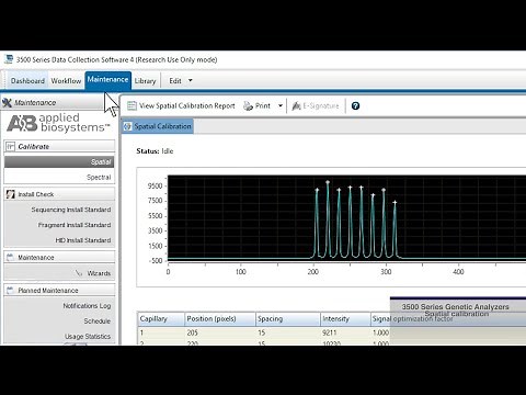 Performing a spatial calibration on 3500 Series Genetic Analyzers
