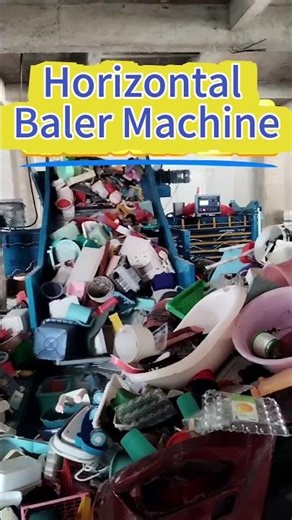 Horizontal Baler Machine for Plastic and Scrap Recycling | Henan Zhengzhou