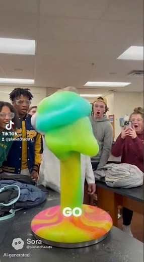MASSIVE Elephant Toothpaste Experiment EXPLODES in Lab 🐘🪥🤯 #science #fail #explosion #trippy #viral