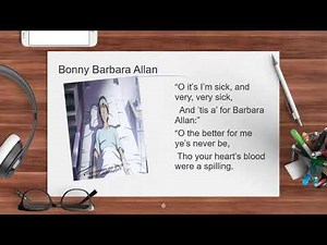 Bonny Barbara Allan Scottish Ballad Folk Literature