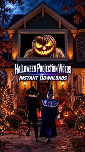 Would You Stop or Run? 🎃 Halloween Window Projections