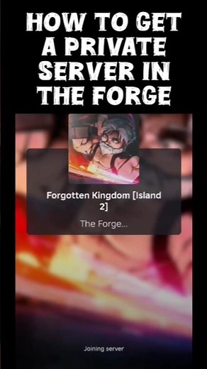How to Get A Private Server in The Forge for FREE | Roblox #roblox #theforge #viral