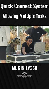 5.8M views · 67K reactions | #Mugin EV350's quick connect system unlocks new possibliities for various mission requirements. Discover more about the EV350 and how it can enhance your operations: https://www.muginuav.com/product/mugin-ev350-carbon-fiber-full-electric-vtol-uav-platform/ Reach out to us for more details. #drone #uav #vtol #surveillancedrone #dronesolutions #dronesightings #flightcontroller | Muginuav | Facebook