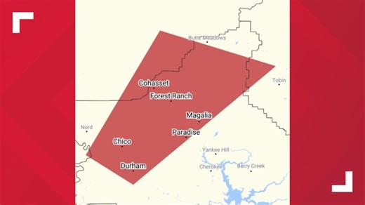 Tornado Warning ends for parts of Butte, Plumas counties