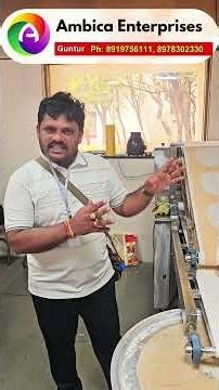 Chapati Making Machine Demo in Hyderabad | All Food Machinery Available | Ambica Enterprises