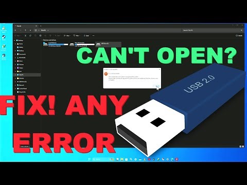 HOW TO FIX USB CAN'T OPEN OR ANY ERROR?