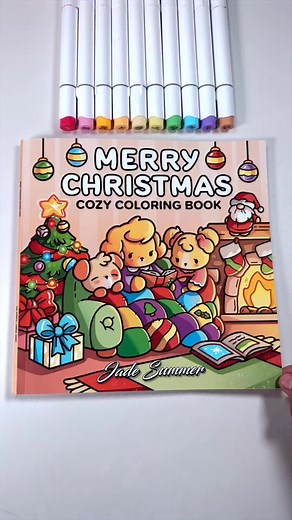 🎄 Cozy Christmas | Merry Christmas Coloring Book by Jade Summer #coloring #coloringbook #coloringpages #colorwithme #relaxingcoloring #satisfyingcoloring #jadesummer #jadesummercoloringbook #christmascolorings | Jade Summer Coloring Books