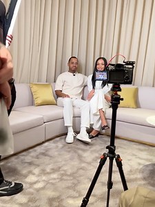 Little bts vantage of my wife and I interview with essence. | Terrence J