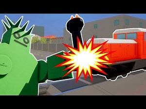 STATUE OF LIBERTY ATTACKED THE LEGO TRAIN! | Funny Brick Rigs Gameplay