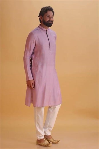 Elegant Lavender Kurta for Weddings & Occasions | Andaaz Fashion Men's Collection #indianfashion