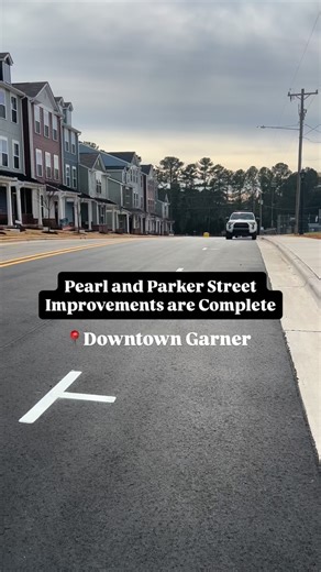 Pearl and Parker street improvements are complete. This project included road widening, the addition of on-street parking, curb and gutter and sidewalk. Along with the nearby Pearl Street Townhomes development, this capital project completed the road and pedestrian network in the area. A total of 20 on-street parking spaces were added. To see the latest status of all capital projects, visit GarnerNC.gov/CIP. | Town of Garner, NC Government