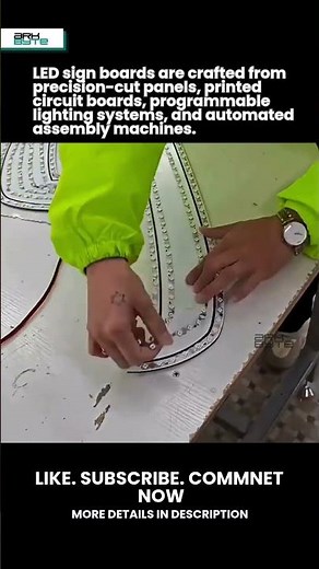 THIS IS HOW LED SIGN BOARDS ARE MADE 💡⚙️ #techreels