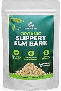 Slippery Elm, with Superior Inner Bark Source, Slippery Elm Bark Natural Herb for Soothing Throat* & Digestive, Diarrhea, Gut Health, 100% Pure & Vegan, Non-GMO, Made in The USA, 1 lb (349 Serving)