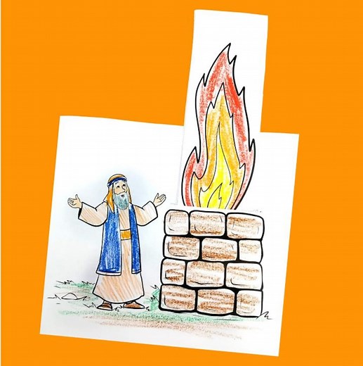 Elijah and the Prophets of Baal - Bible Craft for Sunday School - Etsy