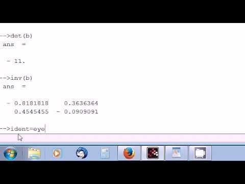 Scilab tutorial 5 Matrices