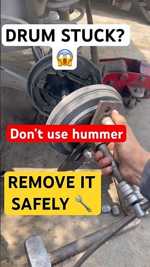 How to Remove a Stuck Rear Brake Drum Without Damaging It! 🔧😱