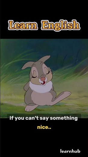 "If You Can’t Say Something Nice..." | Bambi’s Lesson on Kindness 🦌 | Learn English with Movies