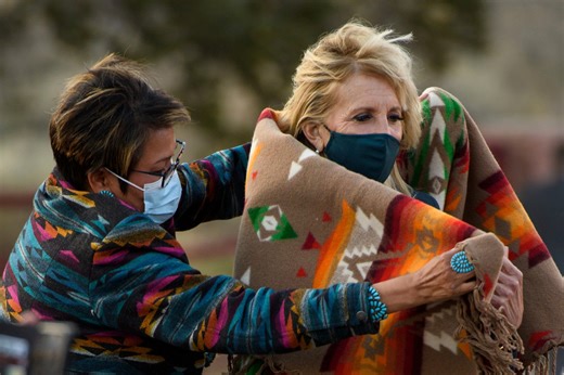 Navajo students describe pandemic struggles to Jill Biden