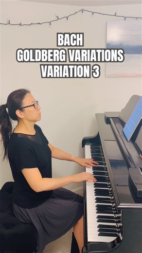 Johann Sebastian Bach - Goldberg Variations - Variation 3 #bach #goldbergvariations #pianosolo