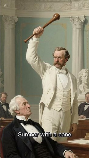 The canning of Sen. Sumner #civilwarera#politicalhistory#charlessumner#hiddenhistory#civilwar