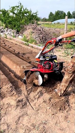 Insane Power Tiller Creating Flawless Raised Garden Beds