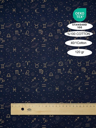Astrology Cotton Fabric – Zodiac Constellation Celestial Fabric by Yard – Moon Stars Horoscope Pattern – Sewing Quilting Craft Fabric - Etsy