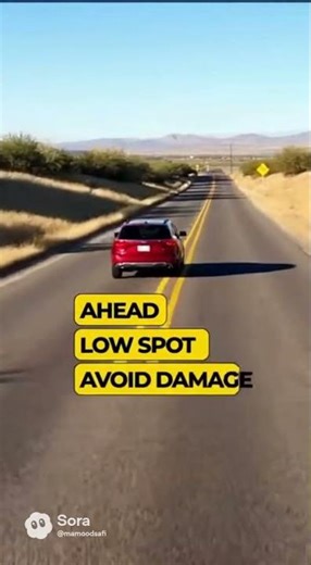 Dip Sign: # A sharp, sudden low spot or depression in the road ahead.