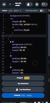 CSS Battles Daily Target 27th November 2025 Solution | 265 chars | CSS Challenges #cssbattles #css