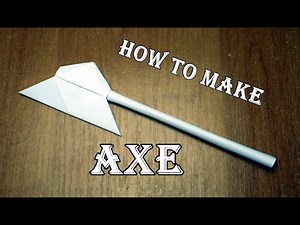 How to make an axe out of paper Origami