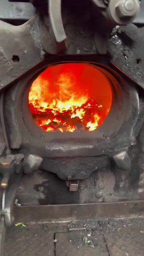 36M views · 195K reactions | The firebox of the steam locomotive, totally worth pushing the pedal! #steamengine #steamlocomotive #trains #reels #train #railroad | Big Trains | Facebook