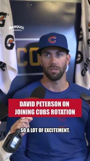 David Peterson is ready to join the Cubs rotation and is "excited for this opportunity" 👏 #mlb