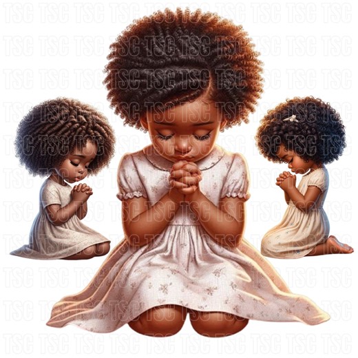Praying Black Girl Clipart, Cute Black Girl Praying, Cute Little Black Girl, Little Church Girl, Praying Girl Clipart, Black Girl Praying - Etsy