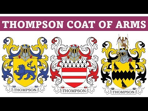 Thompson Coat of Arms & Family Crest - Symbols, Bearers, History